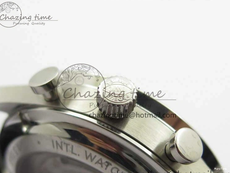 MIROTIME 0410 Elegant Portuguese IW371615 ZF 1:1 Best Edition SS Green Dial on Black Leather Strap A96355 V 7081